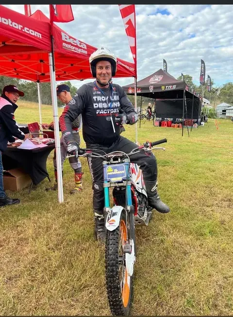 Pathfinders rider in the event paddock
